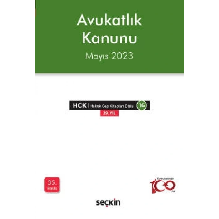 Avukatlık Kanunu (Cep Kitabı)