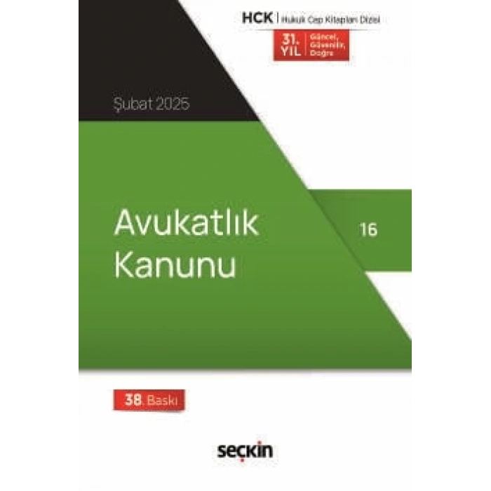 Avukatlık Kanunu (Cep Kitabı)