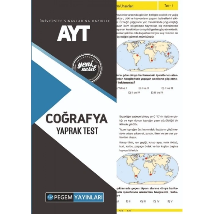 AYT COĞRAFYA YAPRAK TEST
