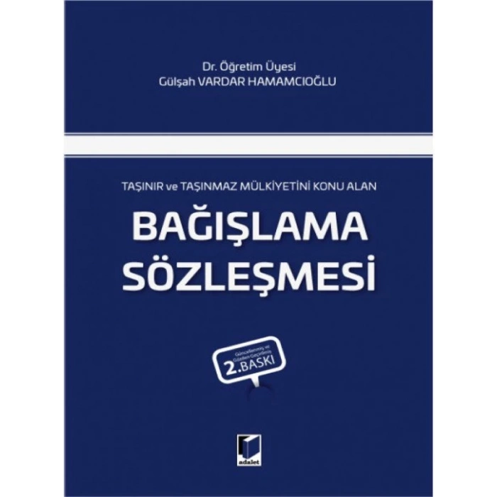 Bağışlama Sözleşmesi - Gülşah Vardar Hamamcıoğlu
