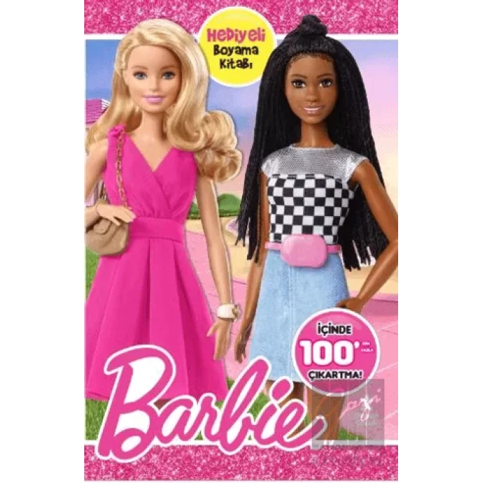 Barbie 100+ Çıkartma Hediyeli Boyama Kitabı