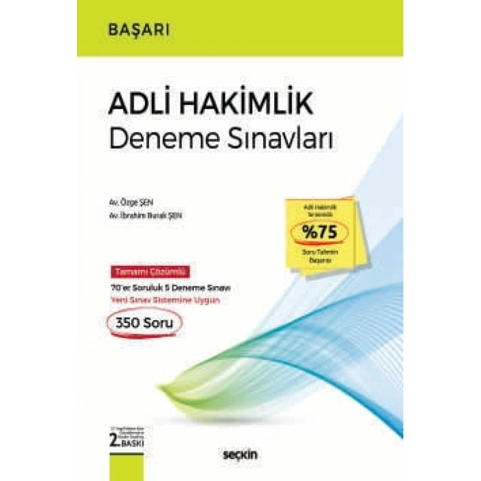 BAŞARI – Adli Hakimlik Deneme Sınavları