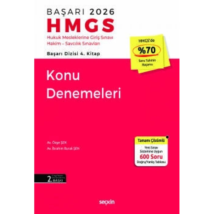 BAŞARI – HMGS Konu Denemeleri