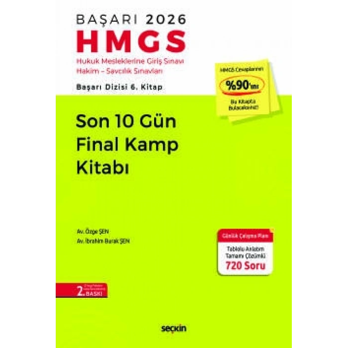 BAŞARI  – HMGS Son 10 Gün Final Kamp Kitabı