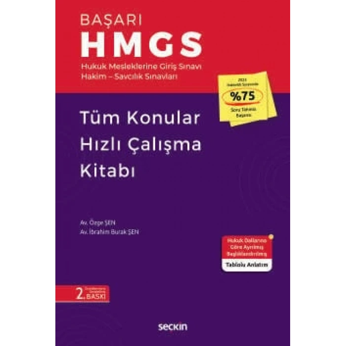 BAŞARI – HMGS Tüm Konular Hızlı Çalışma Kitabı