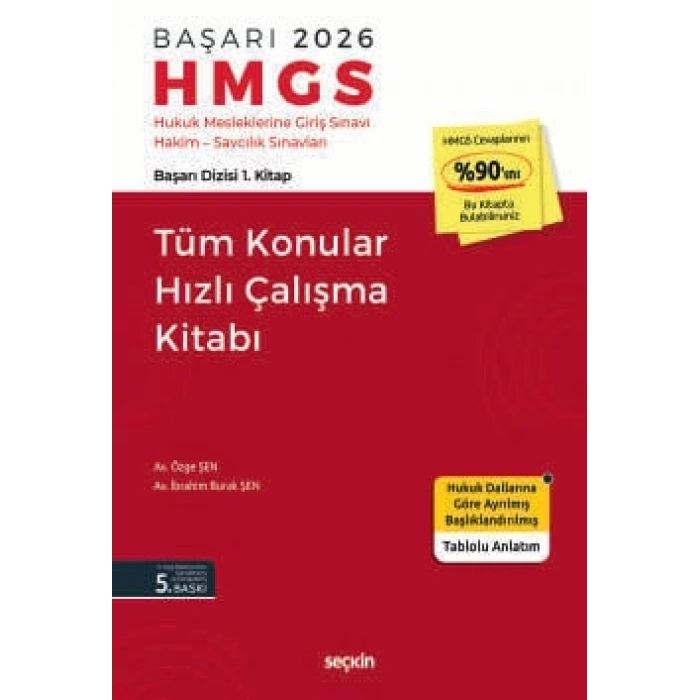 BAŞARI – HMGS Tüm Konular Hızlı Çalışma Kitabı Başarı Dizisi 1. Kitap
