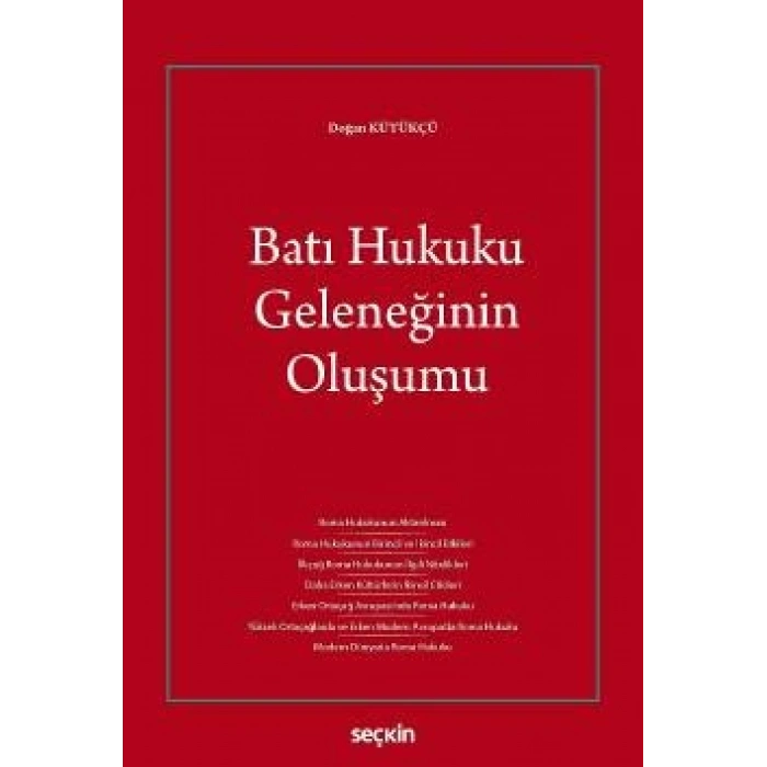 Batı Hukuku Geleneğinin Oluşumu