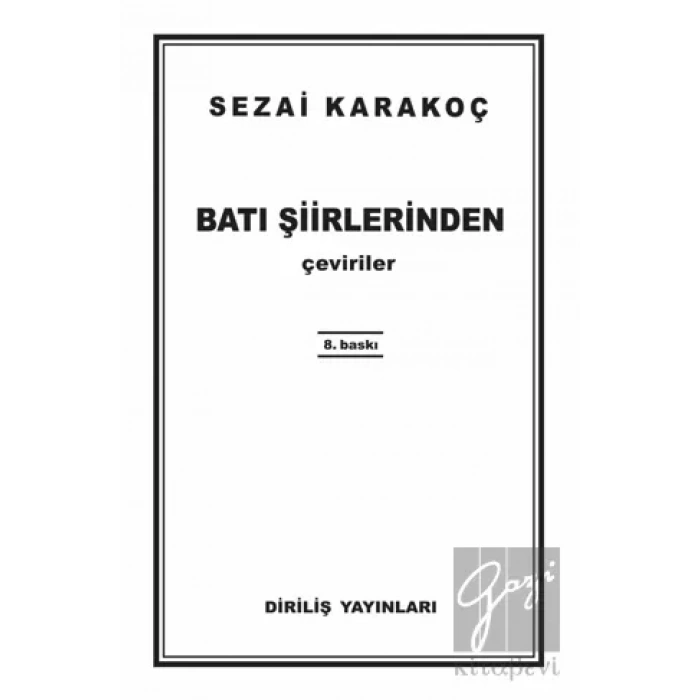 Batı Şiirlerinden Çeviriler