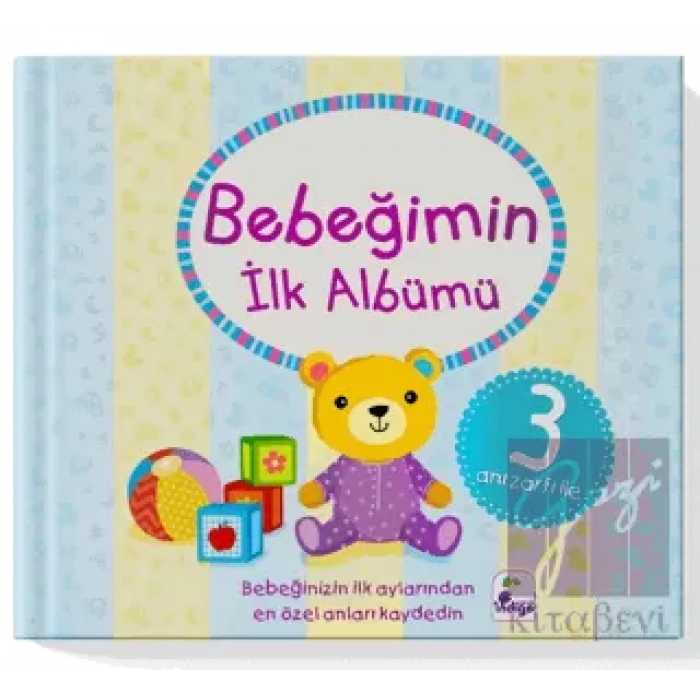Bebeğimin İlk Albümü – (3 Anı Zarfı İle) (Ciltli)