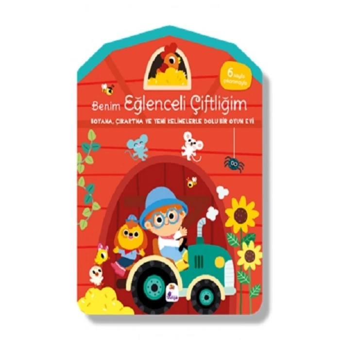 Benim Eğlenceli Çiftliğim – Boyama, Çıkartma ve Yeni Kelimelerle Dolu Bir Oyun Evi (6 sayfa çıkartmasıyla)