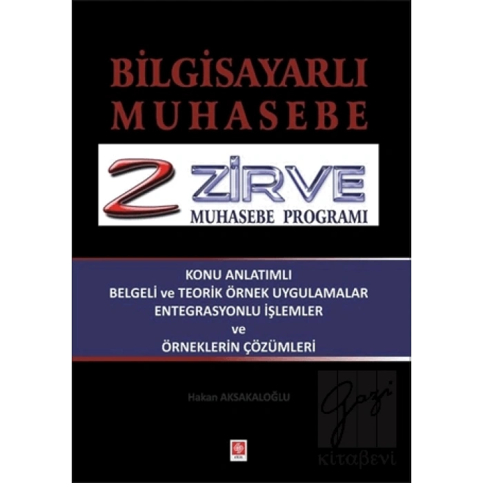 Bilgisayarlı Muhasebe Zirve Muhasebe Programı