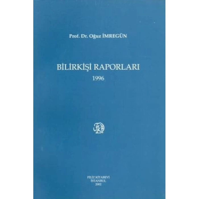 Bilirkişi Raporları 1996
