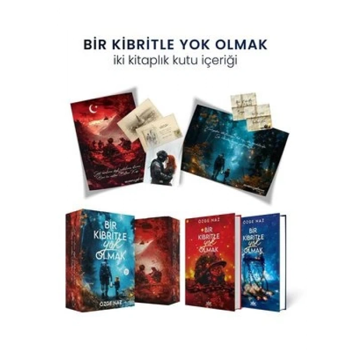 Bir Kibritle Yok Olmak İki Kitaplık Hediyeli Özel Kutu (Ciltli)
