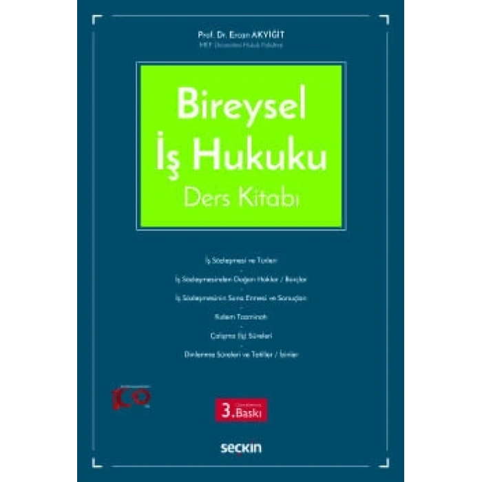 Bireysel İş Hukuku Ders Kitabı