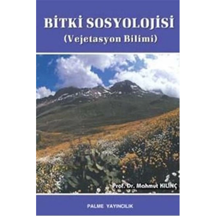 BİTKİ SOSYOLOJİSİ VEJETASYON BİLİMİ -PALME