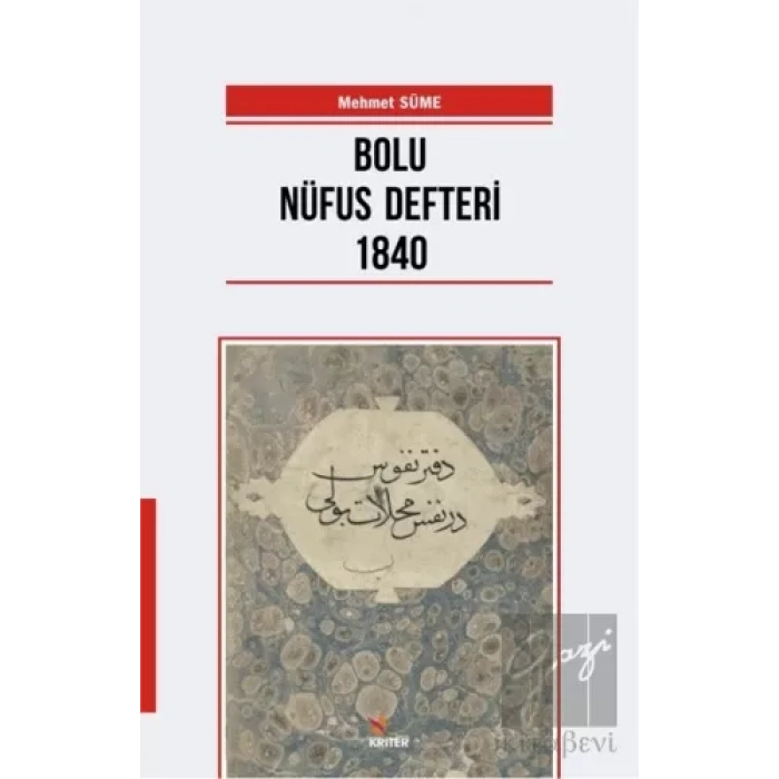 Bolu Nüfus Defteri 1840