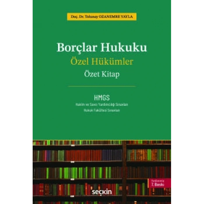 Borçlar Hukuku Özel Hükümler – Özet Kitap