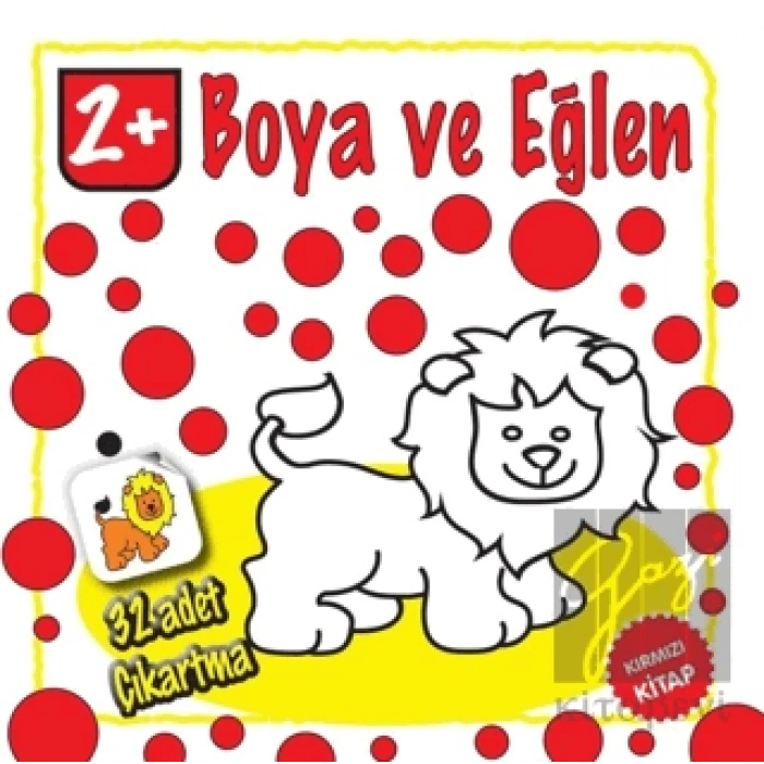 Boya ve Eğlen - Kırmızı Kitap - 32 Adet Çıkartma