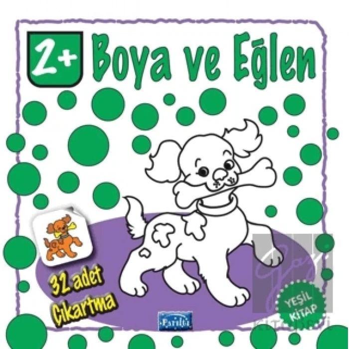 Boya ve Eğlen - Yeşil Kitap - 32 Adet Çıkartma