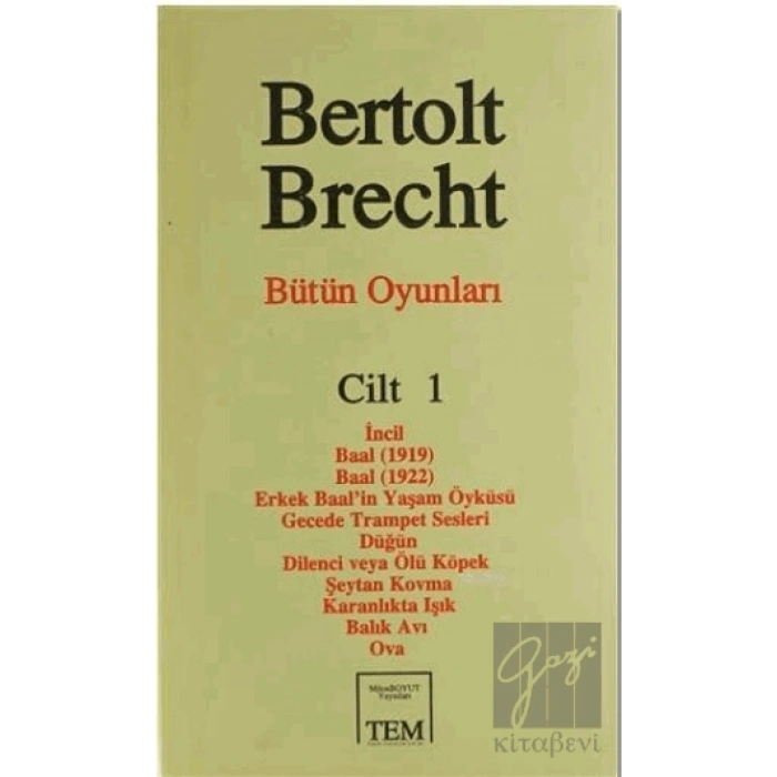 Bütün Oyunları Cilt: 1