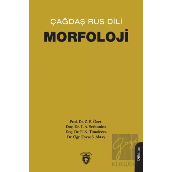 Çağdaş Rus Dili Morfoloji