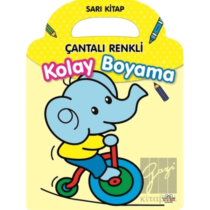 Çantalı Renkli Kolay Boyama - Sarı Kitap
