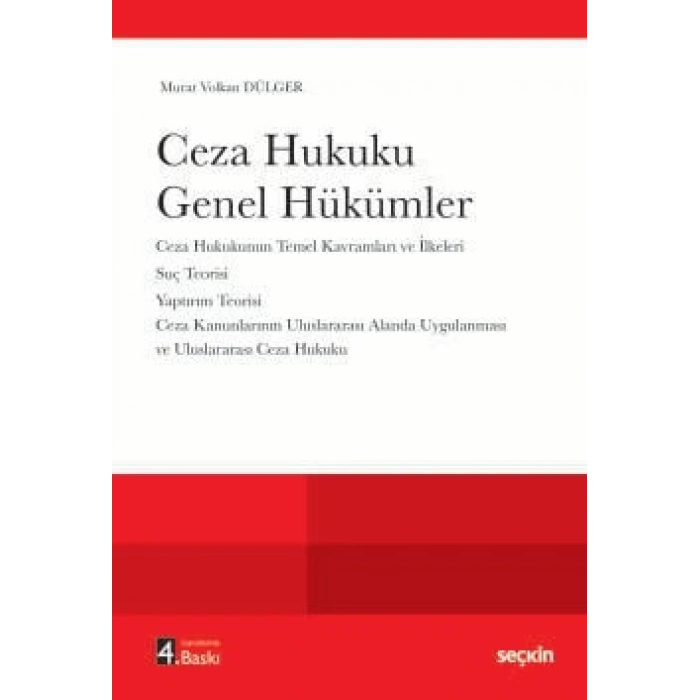 Ceza Hukuku Genel Hükümler