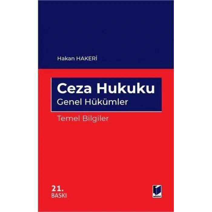 Ceza Hukuku Genel Hükümler Temel Bilgiler
