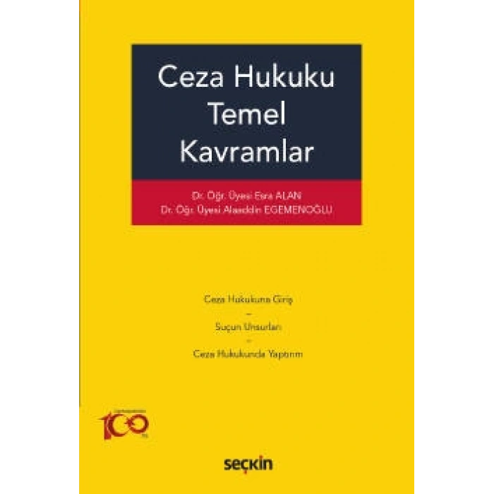 Ceza Hukuku Temel Kavramlar