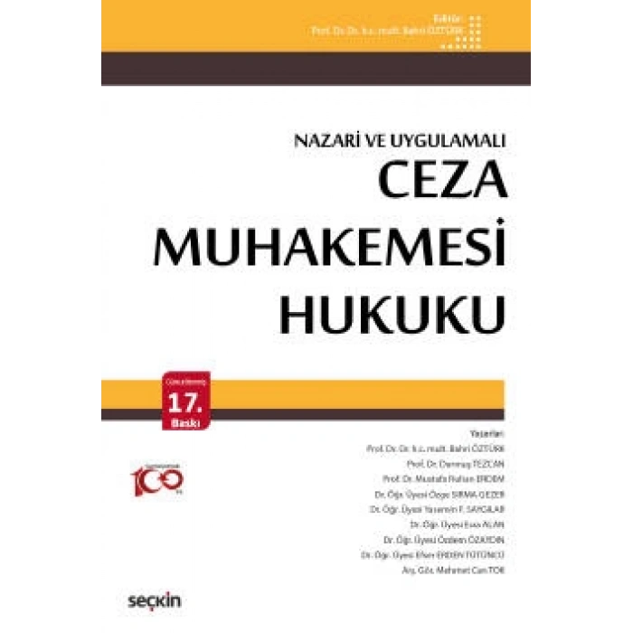 Ceza Muhakemesi Hukuku (Nazari ve Uygulamalı)