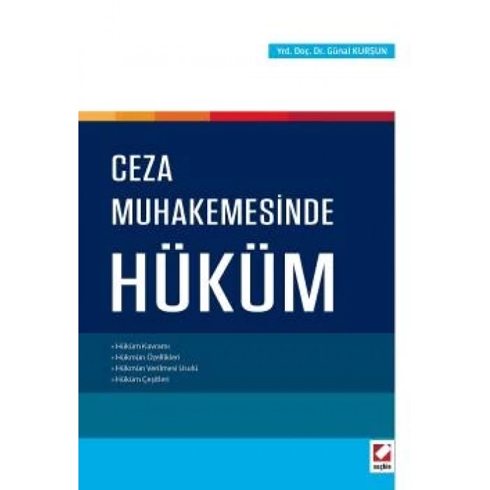 Ceza Muhakemesinde Hüküm
