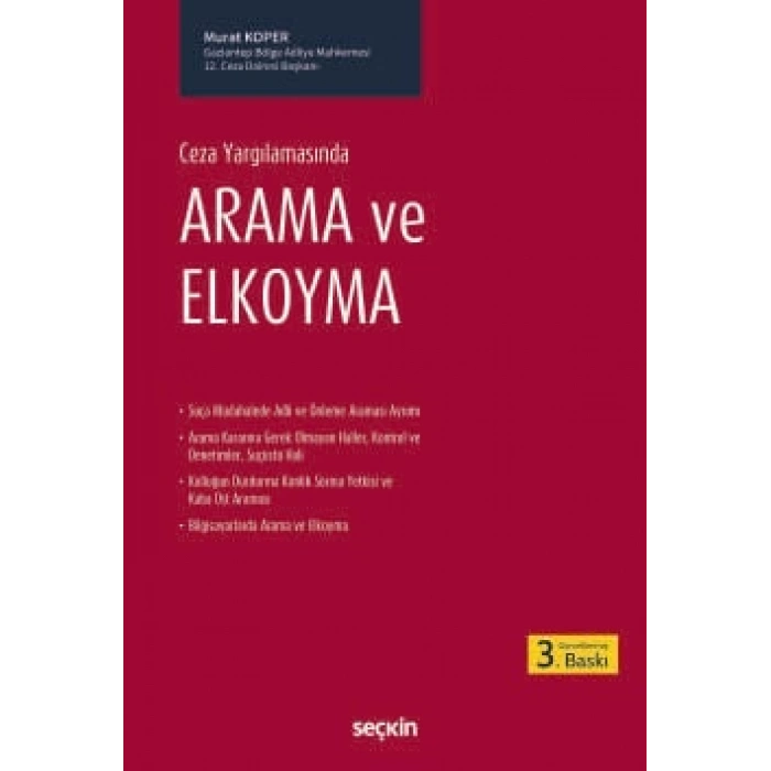 Ceza YargılamasındaArama ve ElKoyma