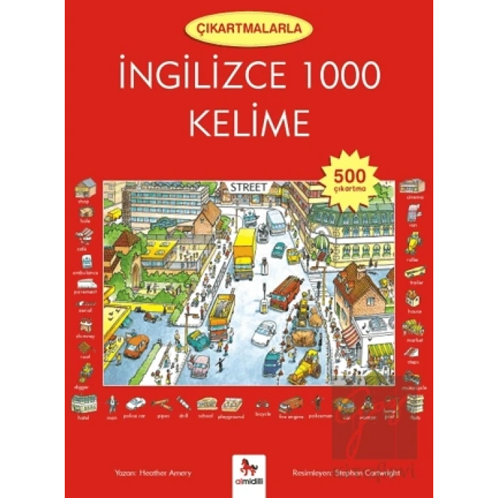Çıkartmalarla İngilizce 1000 Kelime (500 Çıkartma)