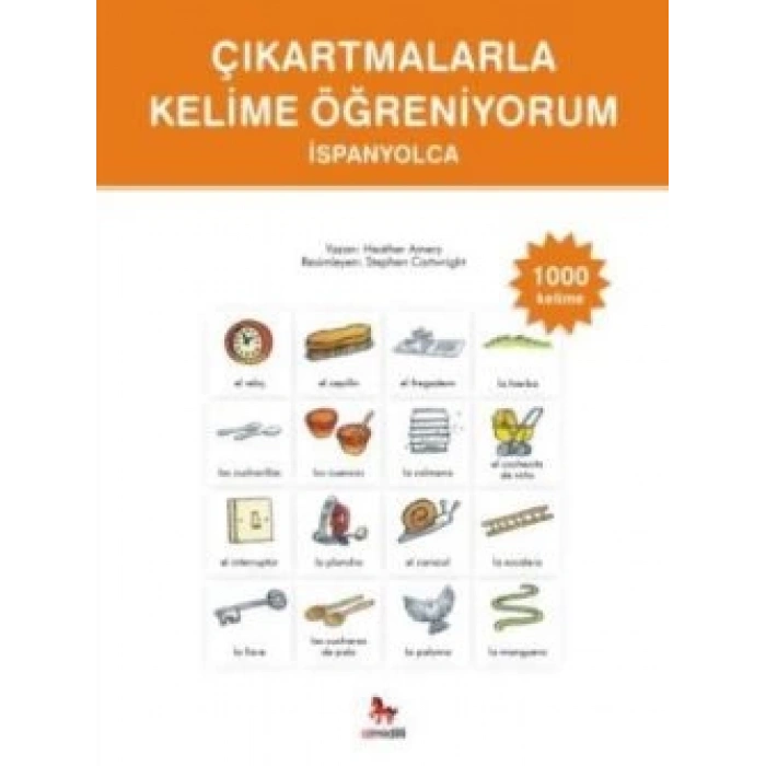 Çıkartmalarla Kelime Öğreniyorum - İspanyolca