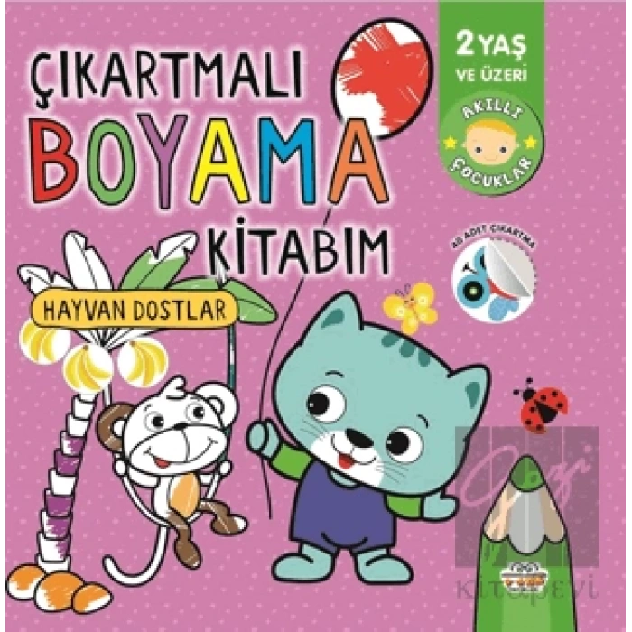 Çıkartmalı Boyama Kitabım-hayvan Dostlar