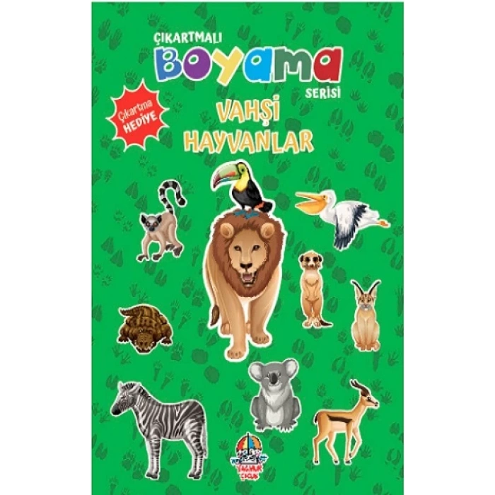 Çıkartmalı Boyama Serisi - Vahşi Hayvanlar
