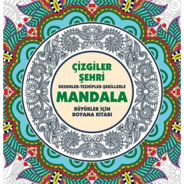 Çizgiler Şehri - Mandala (Büyükler İçin Boyama)