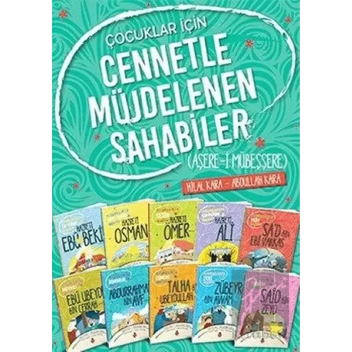 Çocuklar İçin Cennetle Müjdelenen Sahabiler Seti (10 Kitap Takım)