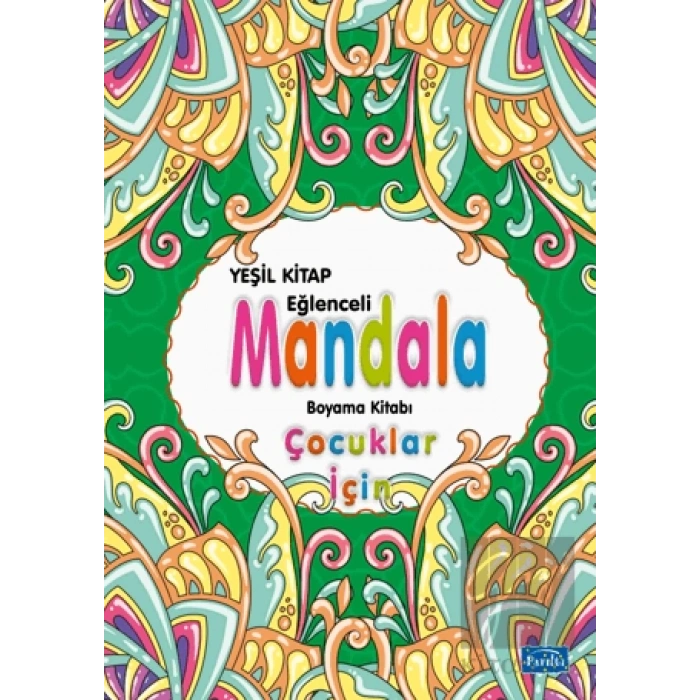 Çocuklar İçin Mandala - Yeşil