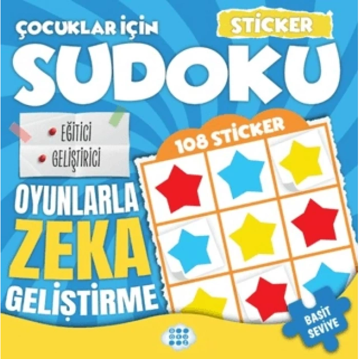 Çocuklar İçin Sudoku - Sticker Hediyeli Basit Seviye 3