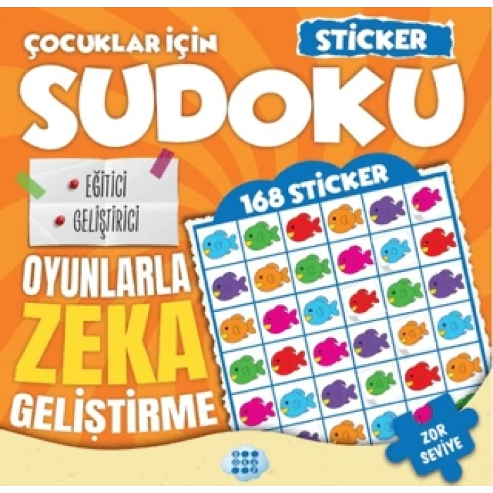 Çocuklar İçin Sudoku - Sticker Hediyeli Zor Seviye 3