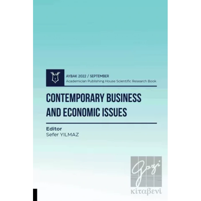 Contemporary Business and Economic Issues (AYBAK 2022 Eylül)