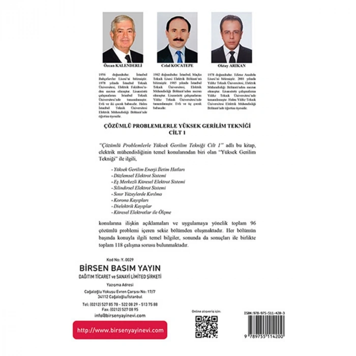 Çözümlü Problemlerle Yüksek Gerilim Tekniği 1 / Özcan Kalenderli  - Celal Kocatepe
