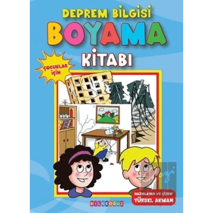 Deprem Bilgisi Boyama Kitabı - Çocuklar İçin