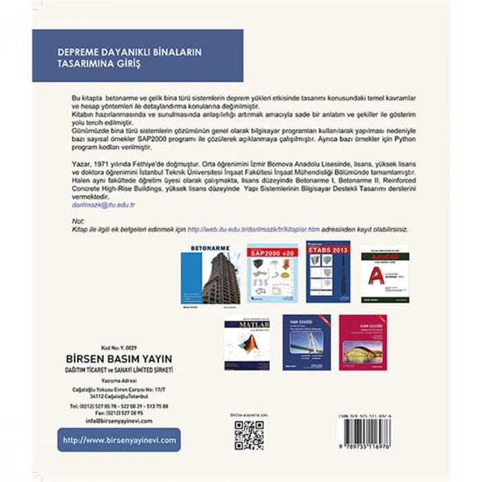 Depreme Dayanıklı Binaların Tasarımına Giriş / Kutlu Darılmaz