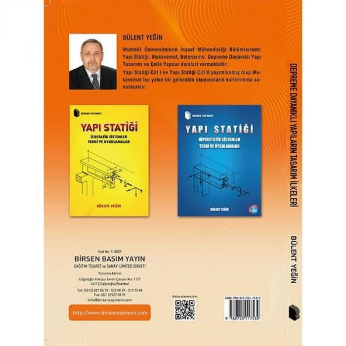 Depreme Dayanıklı Yapıların Tasarım İlkeleri / Bülent Yeğin