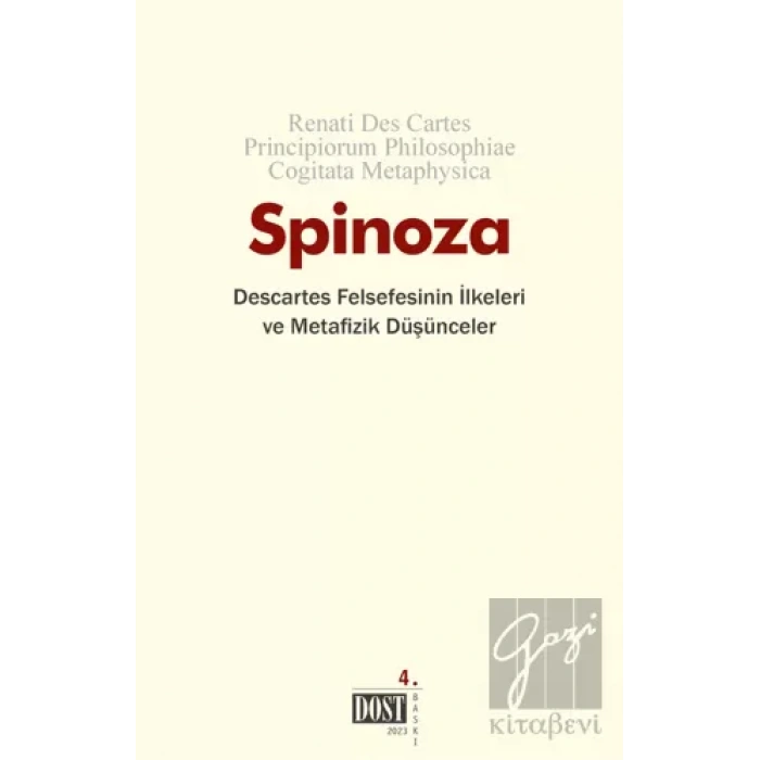 Descartes Felsefesinin İlkeleri ve Metafizik Düşünceler
