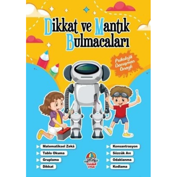 Dikkat Ve Mantık Bulmacaları Mavi Kitap