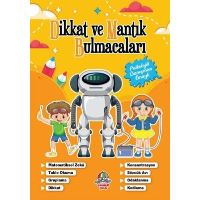 Dikkat Ve Mantık Bulmacaları Turuncu Kitap