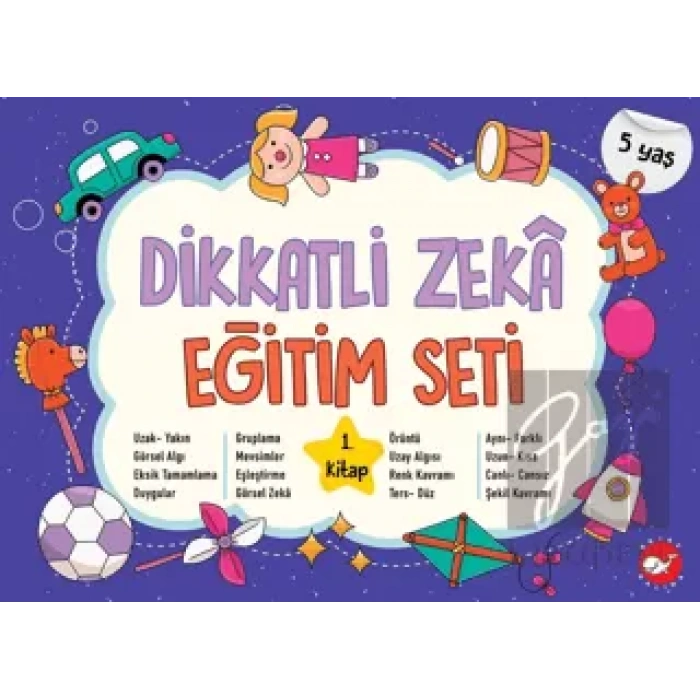 Dikkatli Zeka Eğitim Seti 1. Kitap - 5 Yaş